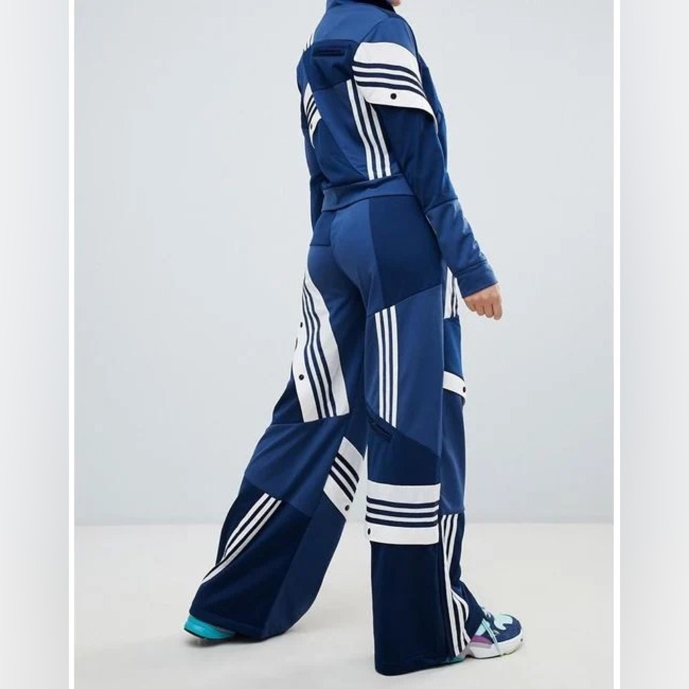 Adidas Danielle Cathari Navy Deconstructed Pants wide leg - Picture 4 of 5